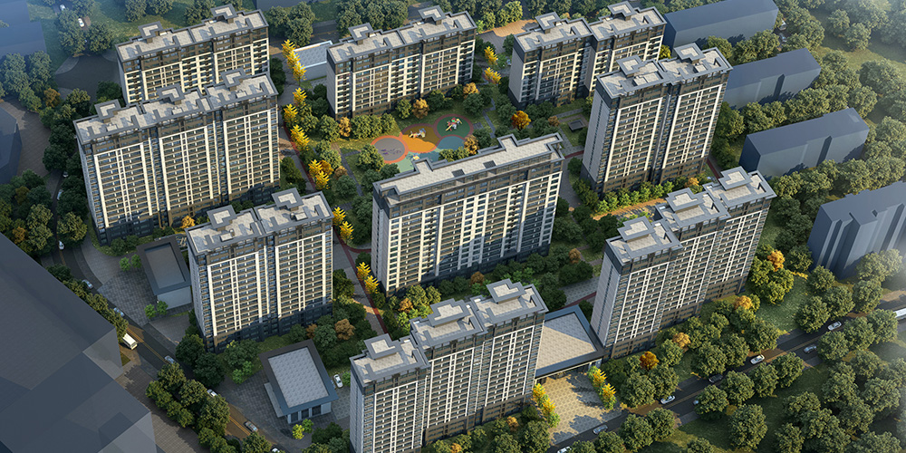 中悅新城項目鳥瞰圖